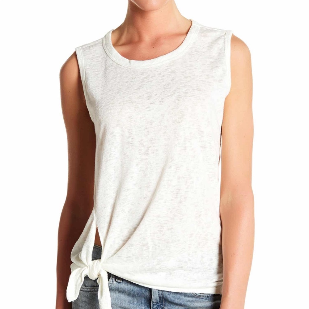 Bobeau Tie Front Tank